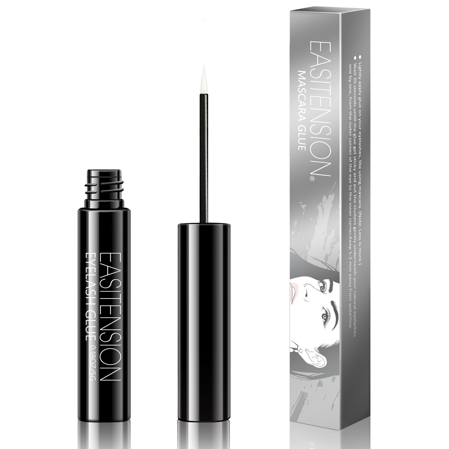 Glue Eyelash Clusters Lash Bond And Seal, Lash Cluster Glue For DIY Eyelash Extensions, Individual Lash Glue For Cluster Eyelash, Strong Hold, Eye Lash Glue For Personal Makeup