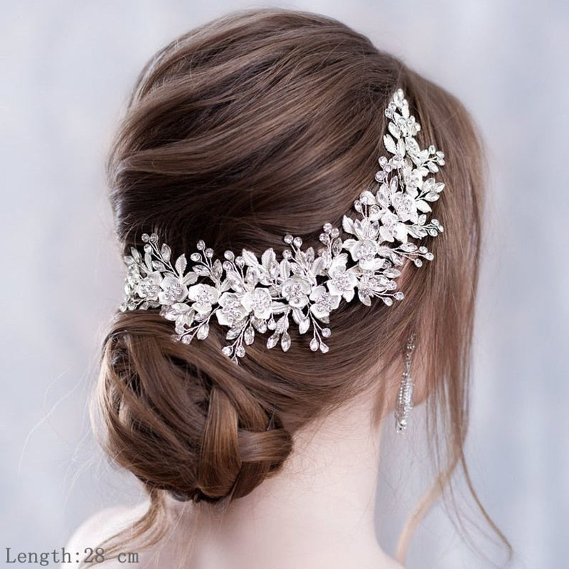Luxurious Flower Headbands Tiaras Wedding Hair Accessories For wedding