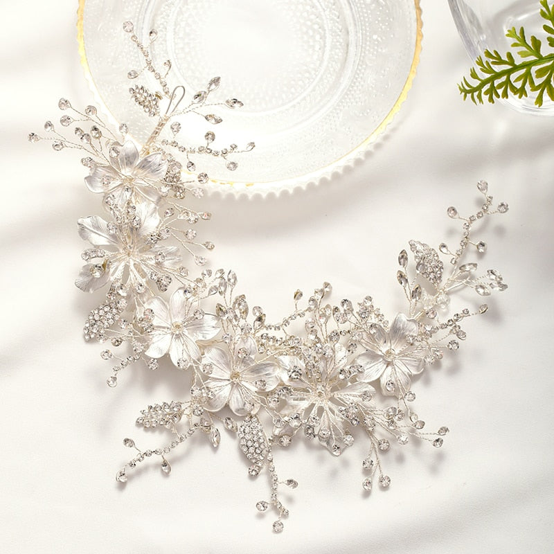 Luxurious Flower Headbands Tiaras Wedding Hair Accessories For wedding