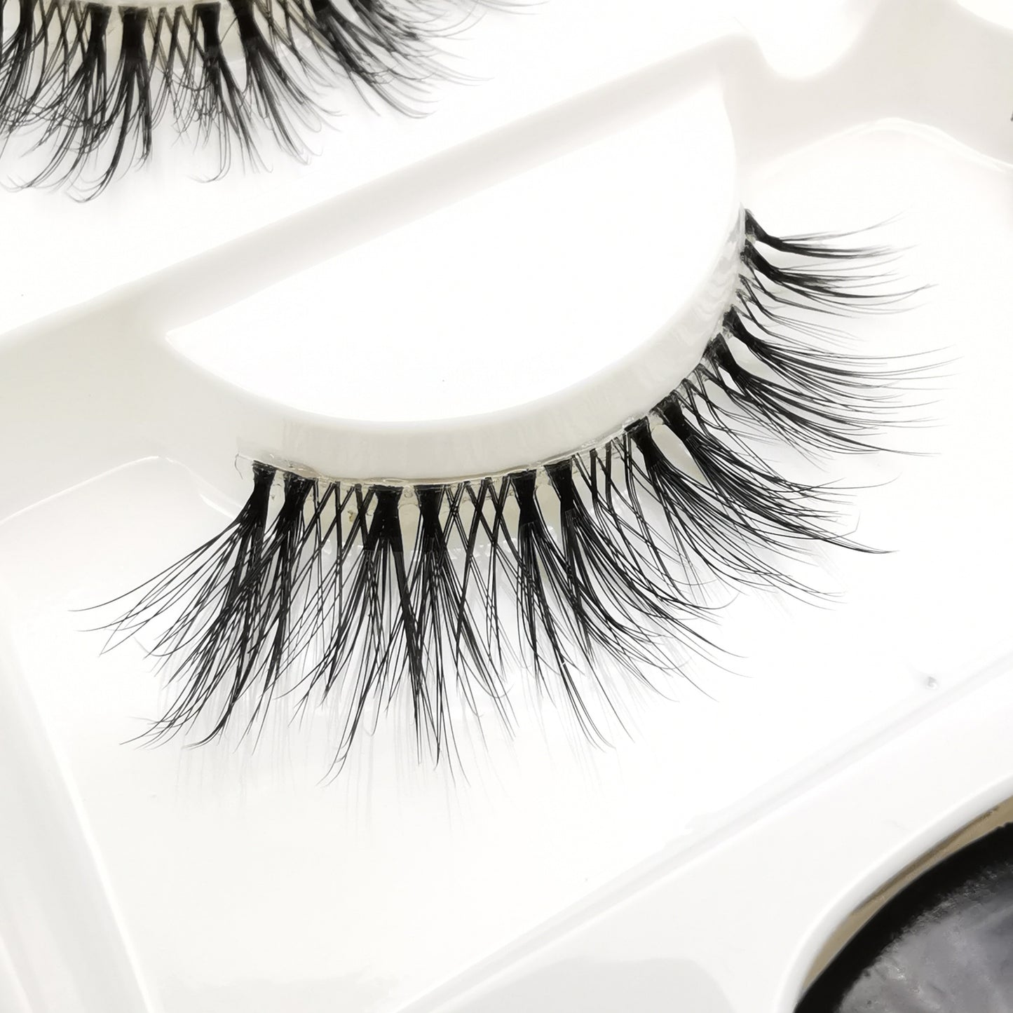 3 pairs 3D Mink Lashes Natural Long Wispy False Eyelashes +tweezers