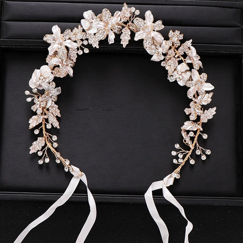 Luxurious Flower Headbands Tiaras Wedding Hair Accessories For wedding