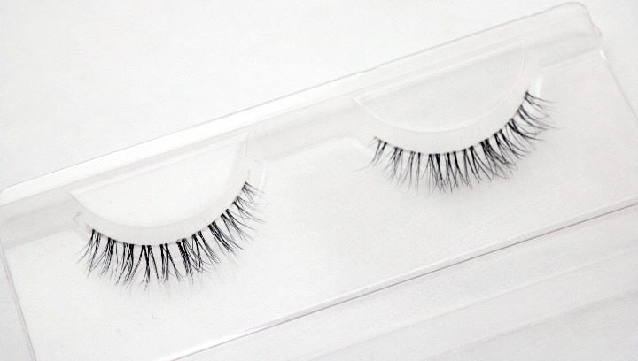 Transparent stem Mink Hair Eyelashes reusable Natural 3D Mink Messy Popular short False Eyelash Full Strip Eyelashes Extension