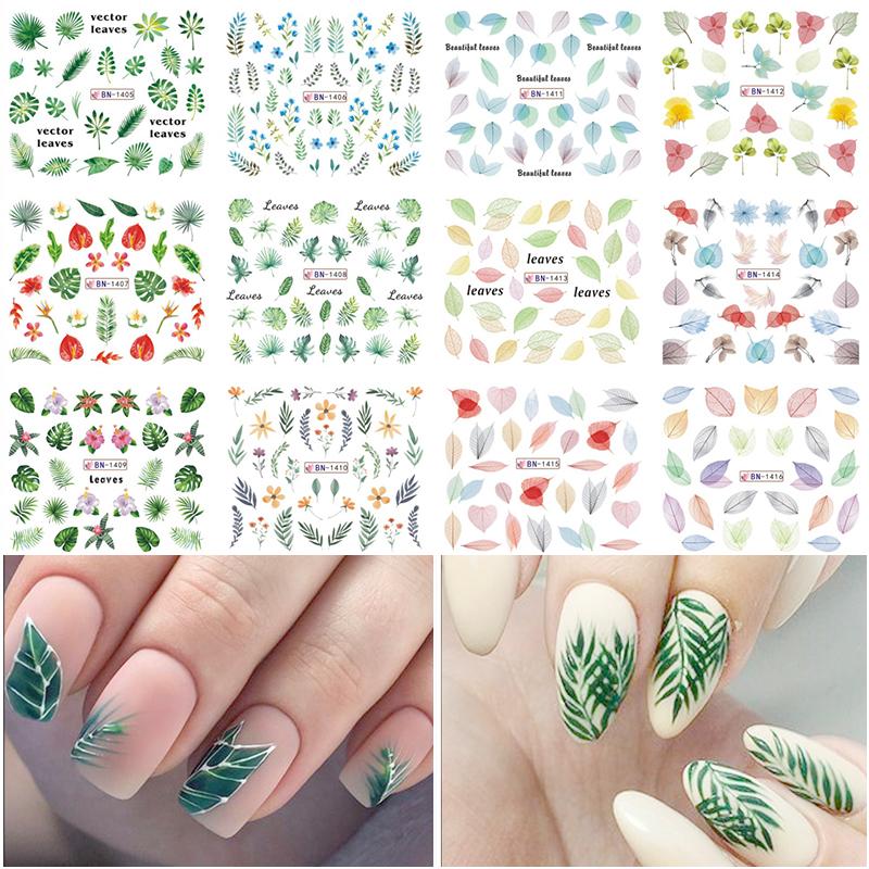 Patterns For Nail Art - Floral Aesthetic | Geometrical pattern | Figurine | Abstract art sheets pack of 12