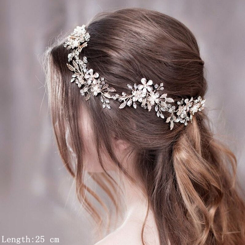 Luxurious Flower Headbands Tiaras Wedding Hair Accessories For wedding
