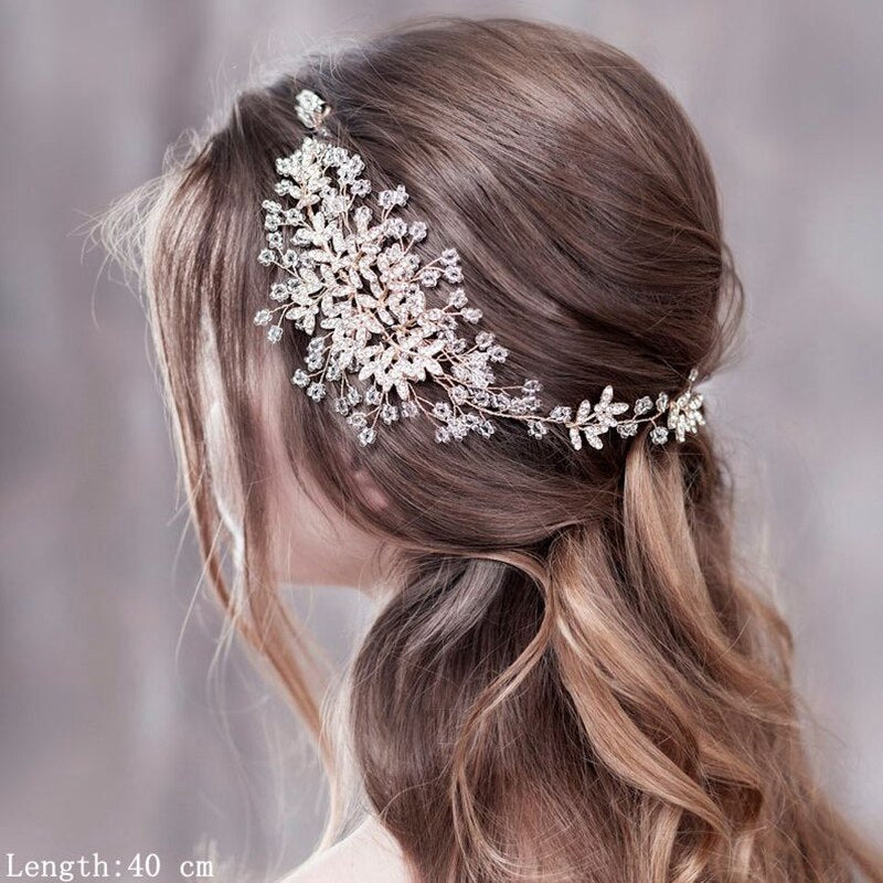 Luxurious Flower Headbands Tiaras Wedding Hair Accessories For wedding