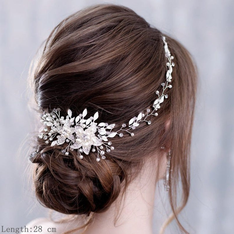 Luxurious Flower Headbands Tiaras Wedding Hair Accessories For wedding