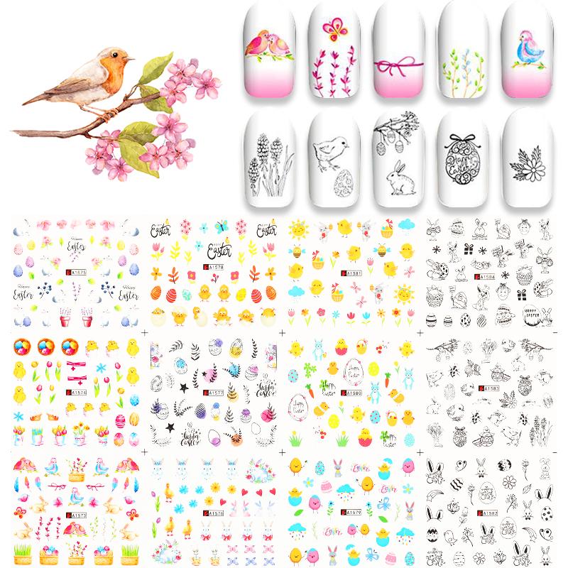Patterns For Nail Art - Floral Aesthetic | Geometrical pattern | Figurine | Abstract art sheets pack of 12