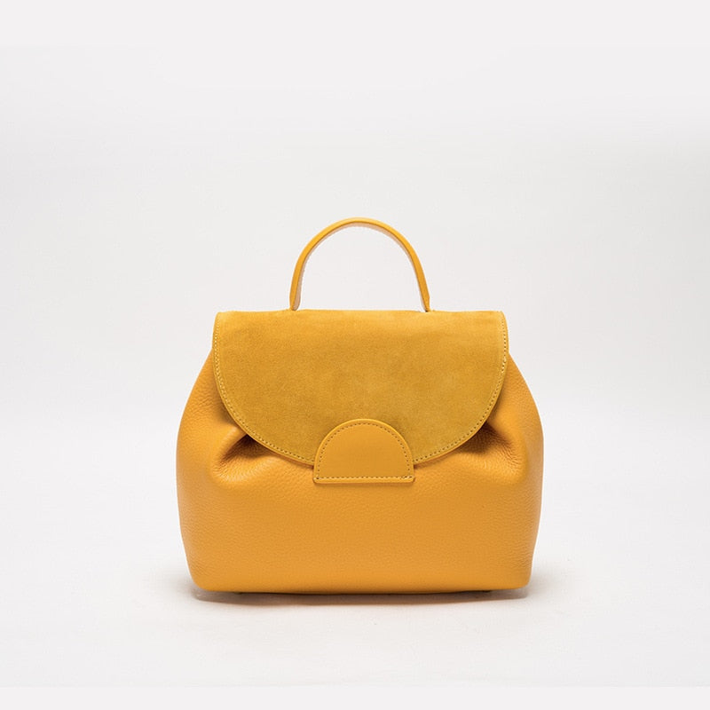 Luxury Genuine Leather Bag for Women Designer Brand Handbags Soft First Layer Cowhide Shoulder Crossbody Bags Lady Tote Purses