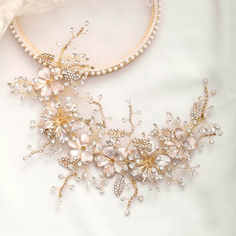 Luxurious Flower Headbands Tiaras Wedding Hair Accessories For wedding