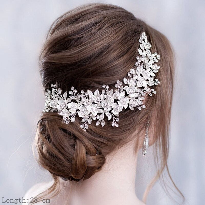 Luxurious Flower Headbands Tiaras Wedding Hair Accessories For wedding