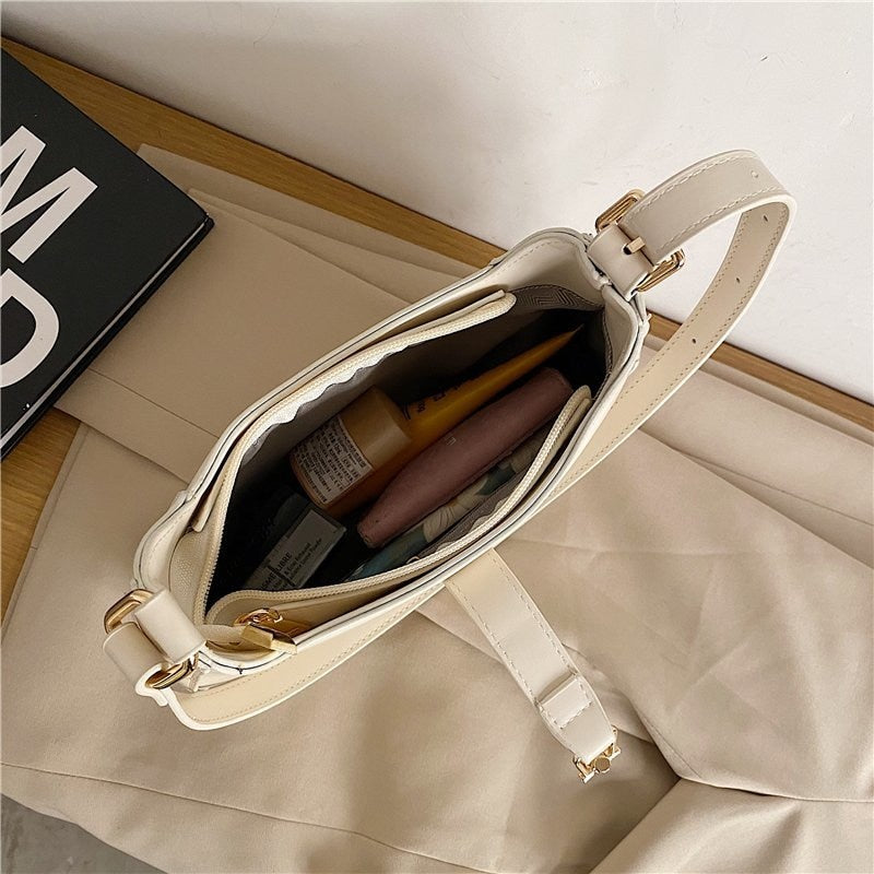 Top Quality Luxury Brand Purses and Handbags Designer Leather Shoulder Crossbody Bags for Women Dual Straps Underarm Sac A Main