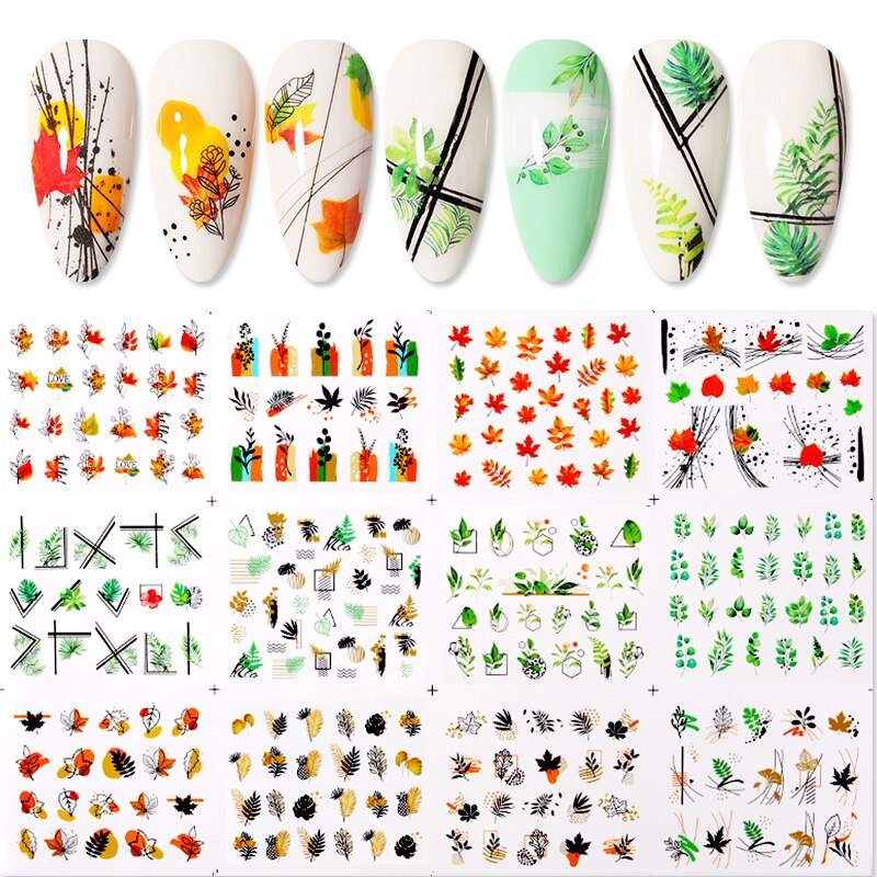 Patterns For Nail Art - Floral Aesthetic | Geometrical pattern | Figurine | Abstract art sheets pack of 12