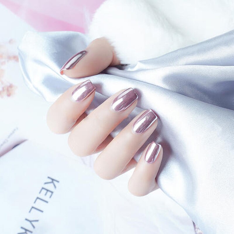 Blue -1 pack Mirror Powder Nail Chrome Gel Polish