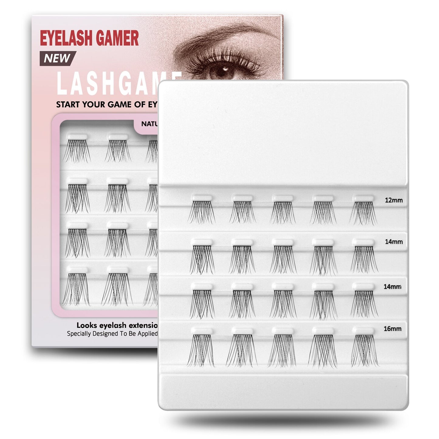 Natural 3D Barbie Volume Cluster Lashes Makeup Lashes Mix 3D Effect Individual Lash