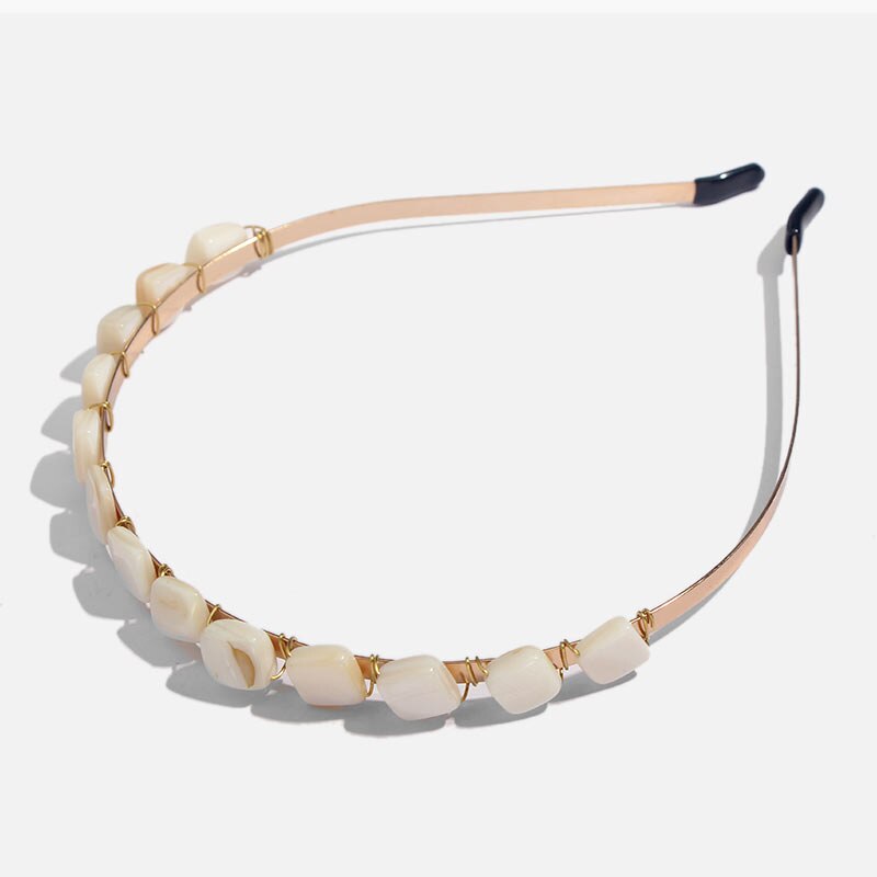 Fashion Boho Ethnic Shell Pearl Hair Clip Bands Headband Bridal Hair Accessories Head Wear Hairband Head Hoop Jewelry