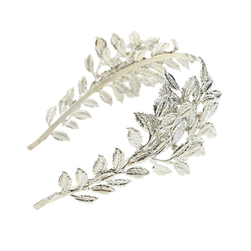 Greek Crown Goddess Headdress Olive Crown Bridal Gold Foil Branch Women's Headdress Roman Wedding Women's Ceremony