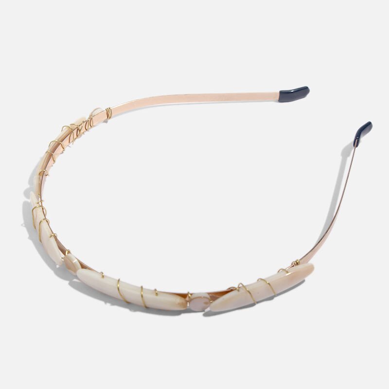 Fashion Boho Ethnic Shell Pearl Hair Clip Bands Headband Bridal Hair Accessories Head Wear Hairband Head Hoop Jewelry