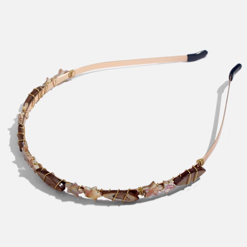 Fashion Boho Ethnic Shell Pearl Hair Clip Bands Headband Bridal Hair Accessories Head Wear Hairband Head Hoop Jewelry