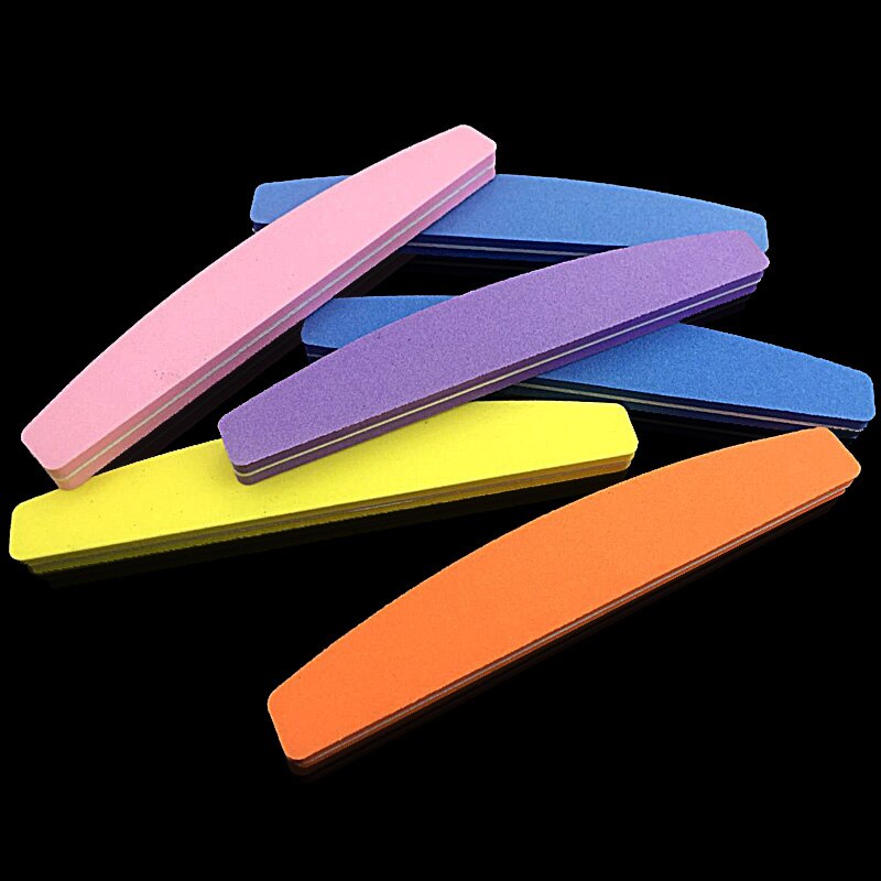 5pcs of Manicure Care Tools Nail File Buffer Sponge