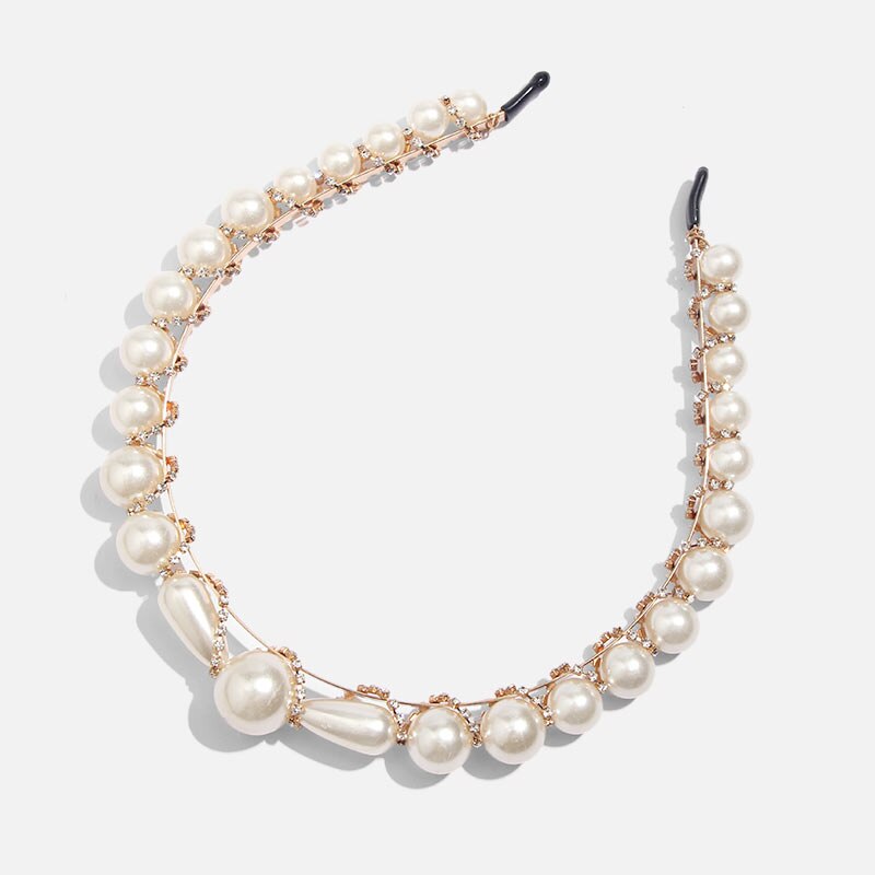 Fashion Boho Ethnic Shell Pearl Hair Clip Bands Headband Bridal Hair Accessories Head Wear Hairband Head Hoop Jewelry