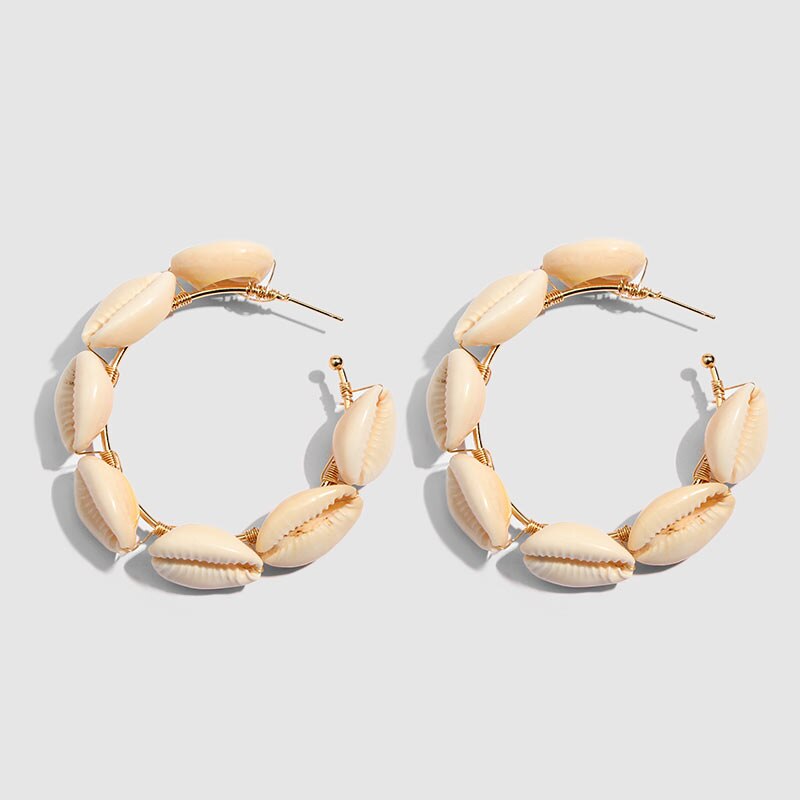 Fashion Boho Ethnic Shell Pearl Hair Clip Bands Headband Bridal Hair Accessories Head Wear Hairband Head Hoop Jewelry