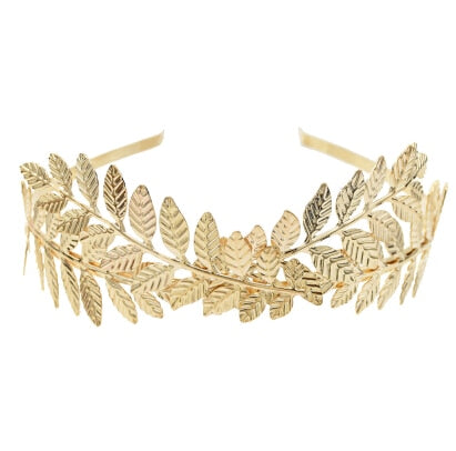 Greek Crown Goddess Headdress Olive Crown Bridal Gold Foil Branch Women's Headdress Roman Wedding Women's Ceremony
