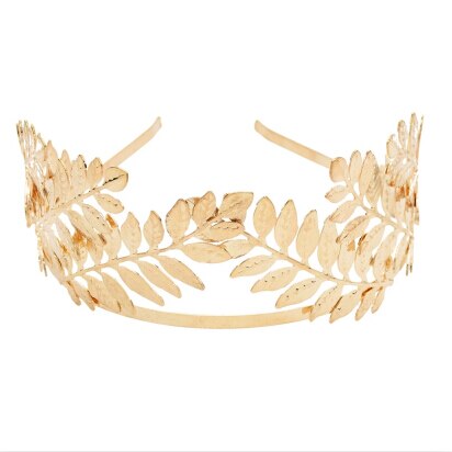 Greek Crown Goddess Headdress Olive Crown Bridal Gold Foil Branch Women's Headdress Roman Wedding Women's Ceremony