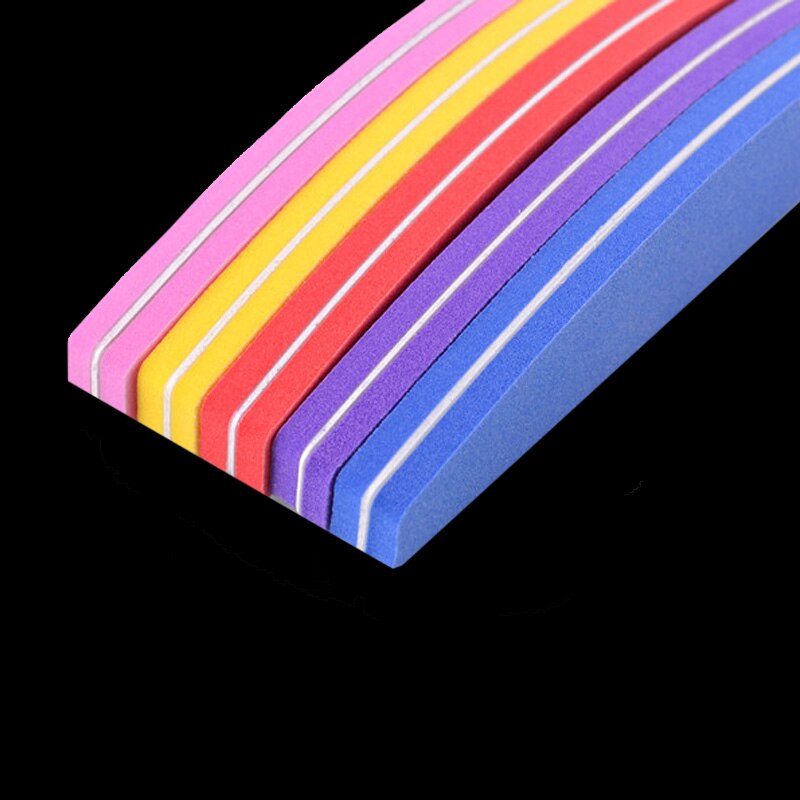 5pcs of Manicure Care Tools Nail File Buffer Sponge