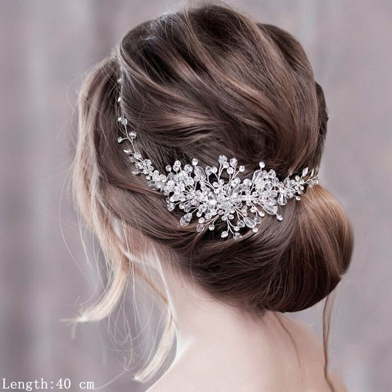 Luxurious Flower Headbands Tiaras Wedding Hair Accessories For wedding