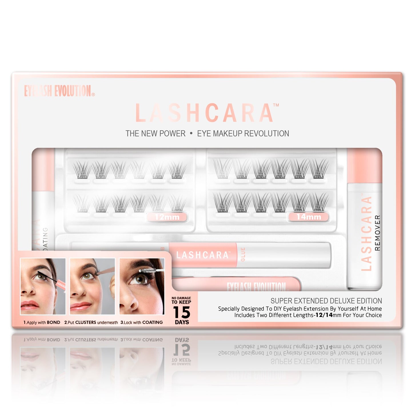 Natural 3D Barbie Volume Cluster Lashes Makeup Lashes Mix 3D Effect Individual Lash