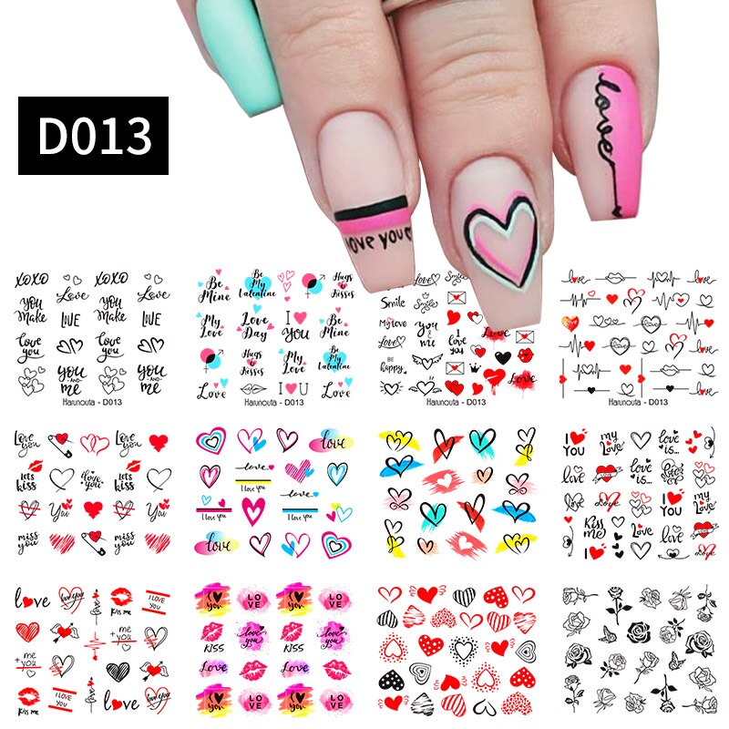 Patterns For Nail Art - Floral Aesthetic | Geometrical pattern | Figurine | Abstract art sheets pack of 12