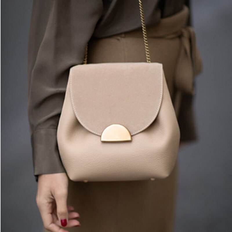 Retro Women's Bags Fashion Brand Crossbody Bag Luxury Designer Bucket Bags New Small Chain Handbags Women Leather Shoulder Bag