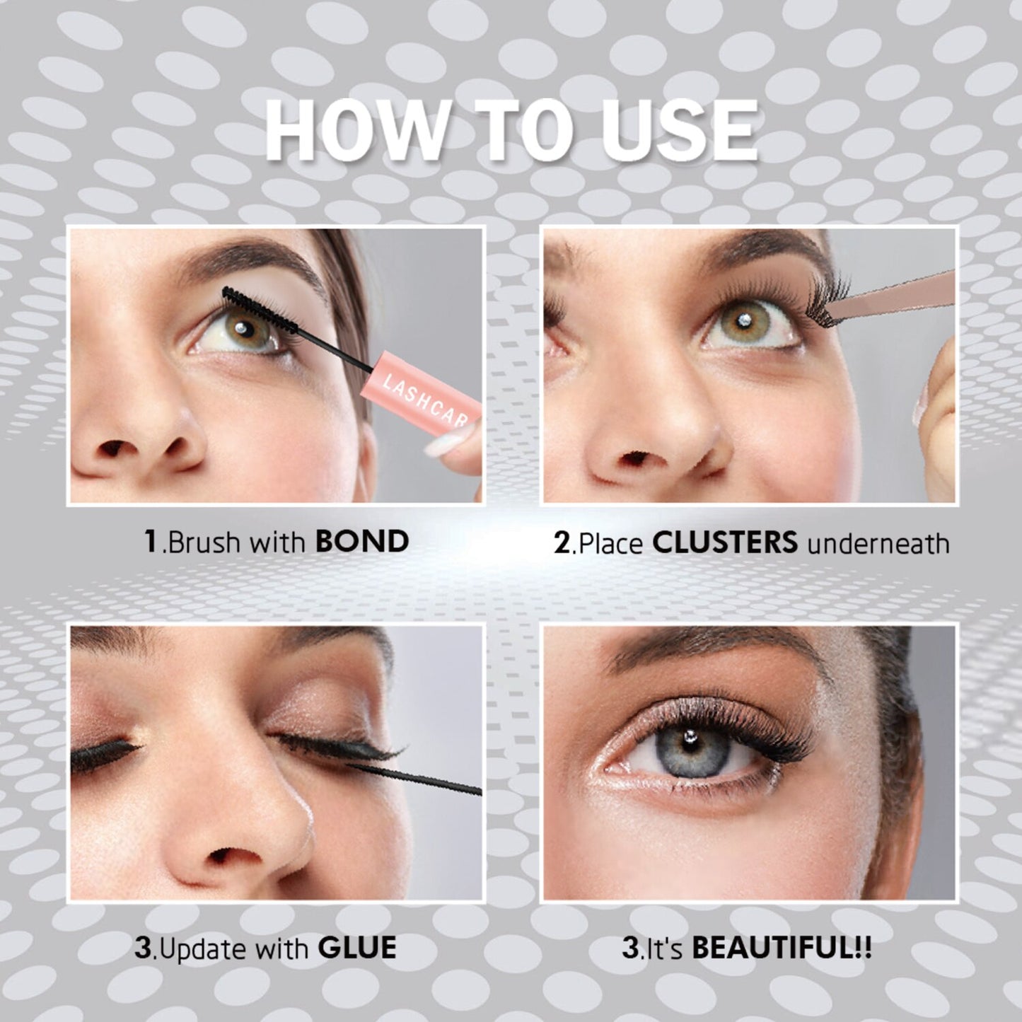 Eyelash Clusters White and Black GlueEyelash Extension Bond And Sealant For Eyelash Extensions