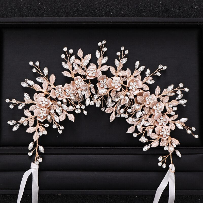 Luxurious Flower Headbands Tiaras Wedding Hair Accessories For wedding