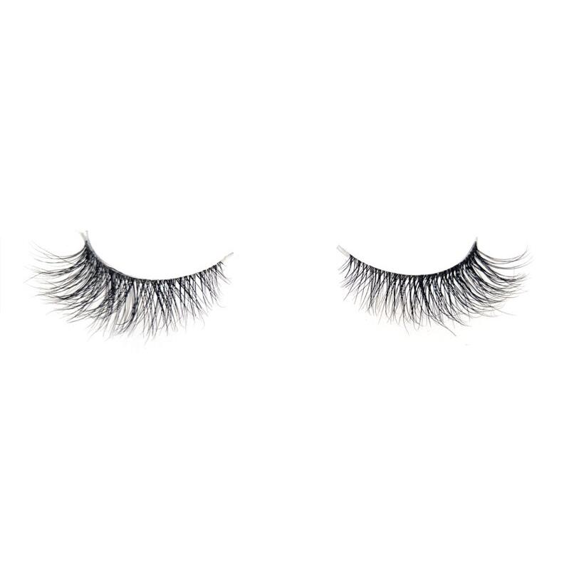 Transparent stem Mink Hair Eyelashes reusable Natural 3D Mink Messy Popular short False Eyelash Full Strip Eyelashes Extension