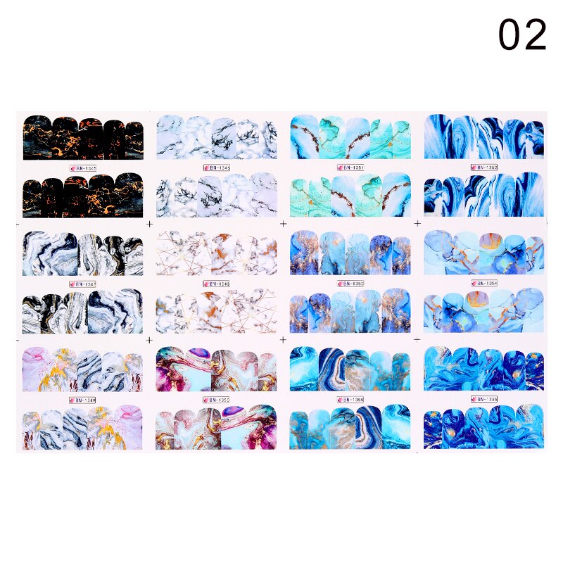 Patterns For Nail Art - Floral Aesthetic | Geometrical pattern | Figurine | Abstract art sheets pack of 12
