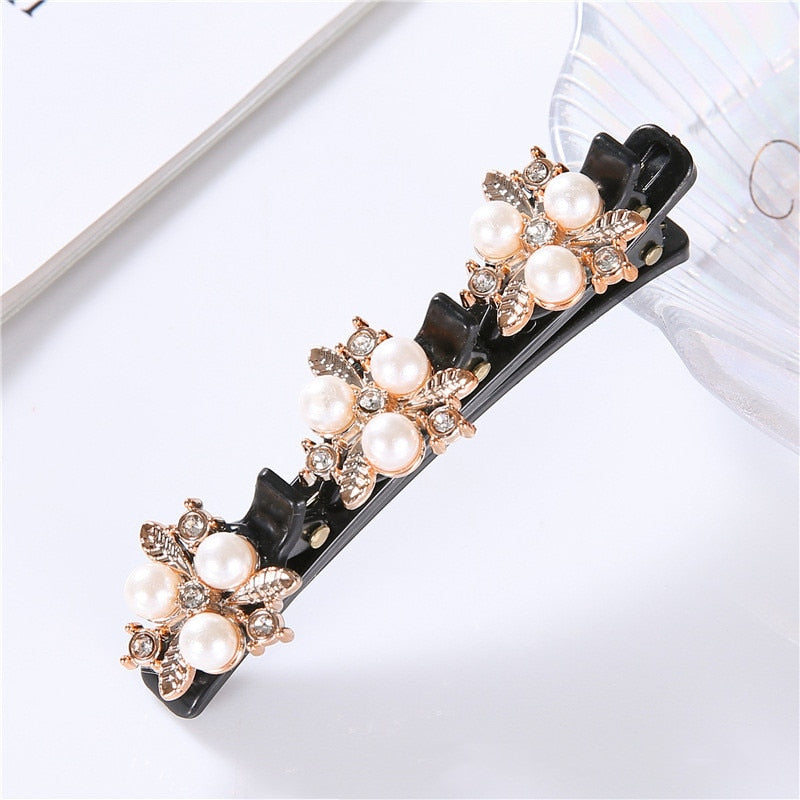 New Korean Elegant Hairpins Hairgrips Crystal Hair Clips For Women Girls Hair Accessories