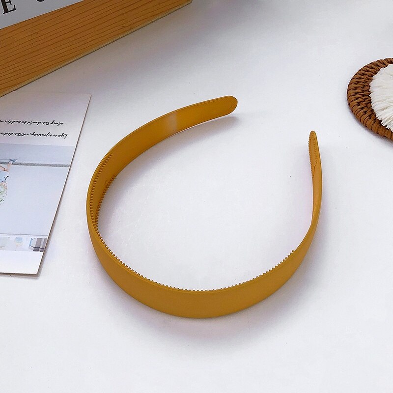 Plastic Colorful Suede Hairband Hoop Headband for Women