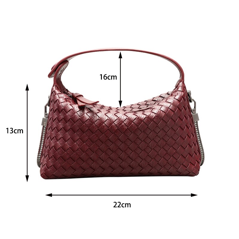 Women's Weave Totes Shoulder Bag Luxury Designer Fashion Crossbody Ladies High-Quality Purses Mobile Phone Bags 2023 NEW