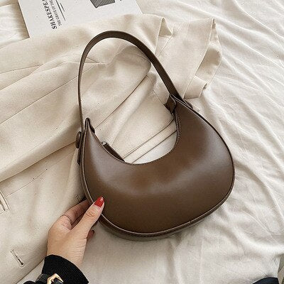 Women Bag PU Bucket Casual Solid Fashion Zipper Shoulder Bags Handbags Simple Women Bag All-match Euro-America Style