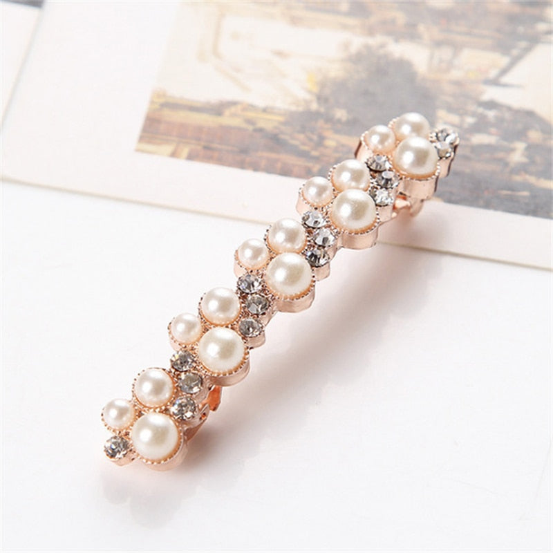 New Korean Elegant Hairpins Hairgrips Crystal Hair Clips For Women Girls Hair Accessories