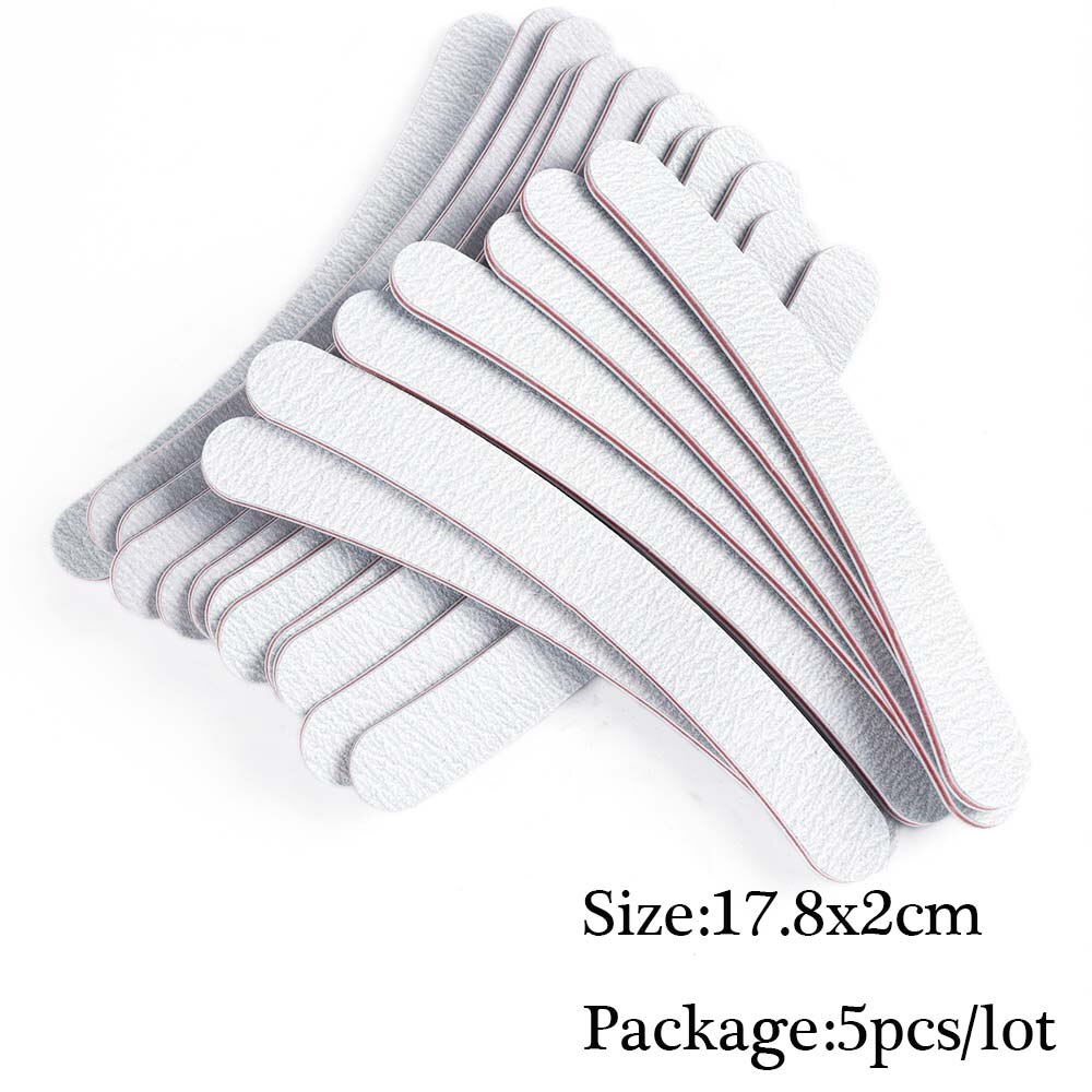 Mini Double Sided Nail File Set Sanding Buffer Block 180/240 Grit Gel Polish Manicure Tool Kit SA858