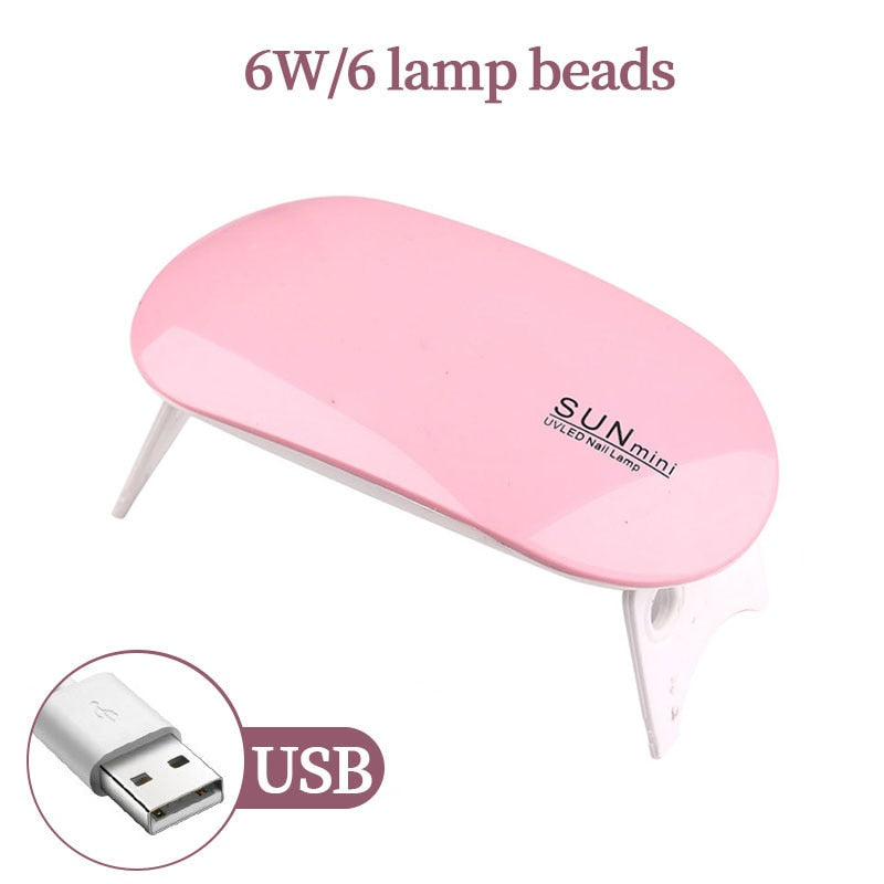 18 LED Drying Lamp Manicure UV Nail Dryer Curing Gel Nail Polish With USB and Smart Timer