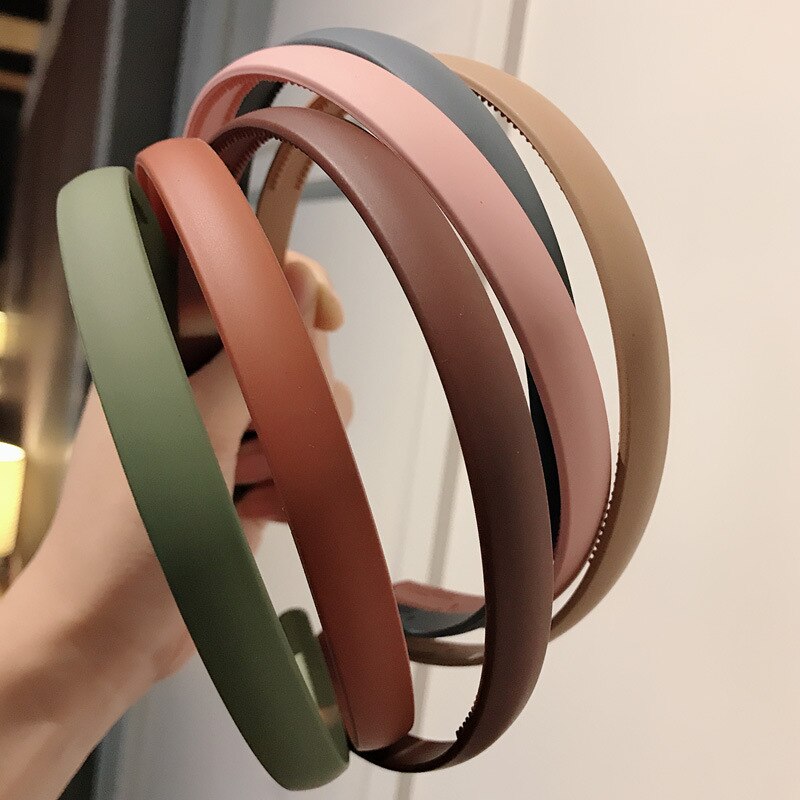 Plastic Colorful Suede Hairband Hoop Headband for Women