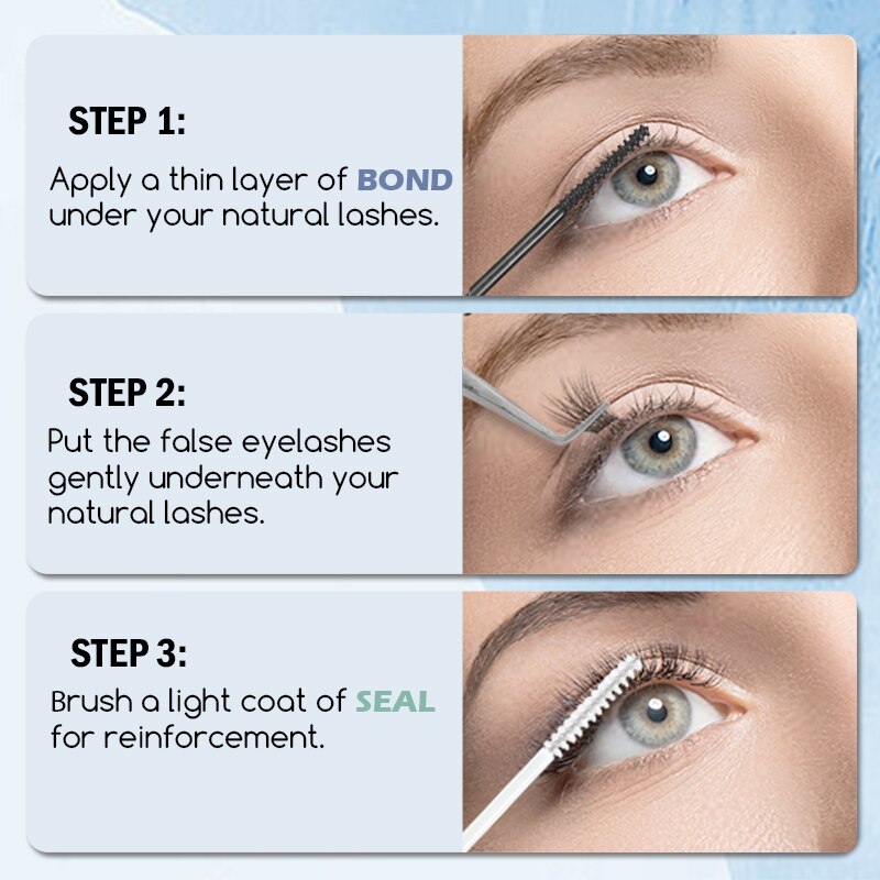 Professional Eyelash Glue with macro tip Bond and seal
