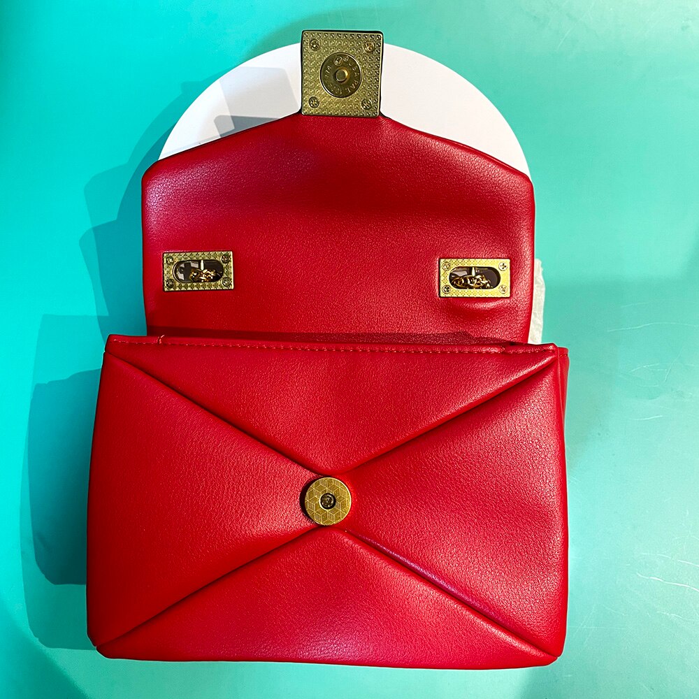 Fashion Casual Style Designer Brand Leather Women Bag Lady Flap Handbag Chain Crossbody Bags