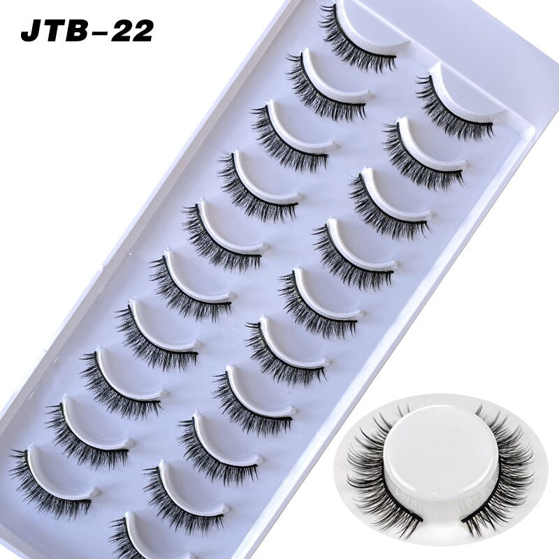 10 Pairs 3D Faux Mink Lashes Russian