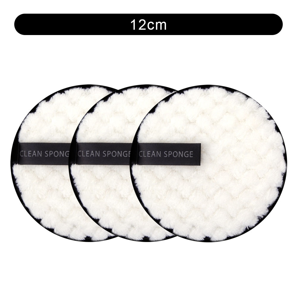 3Pcs Reusable Makeup Remover Pads Cotton Cosmetic remover cotton puff soft