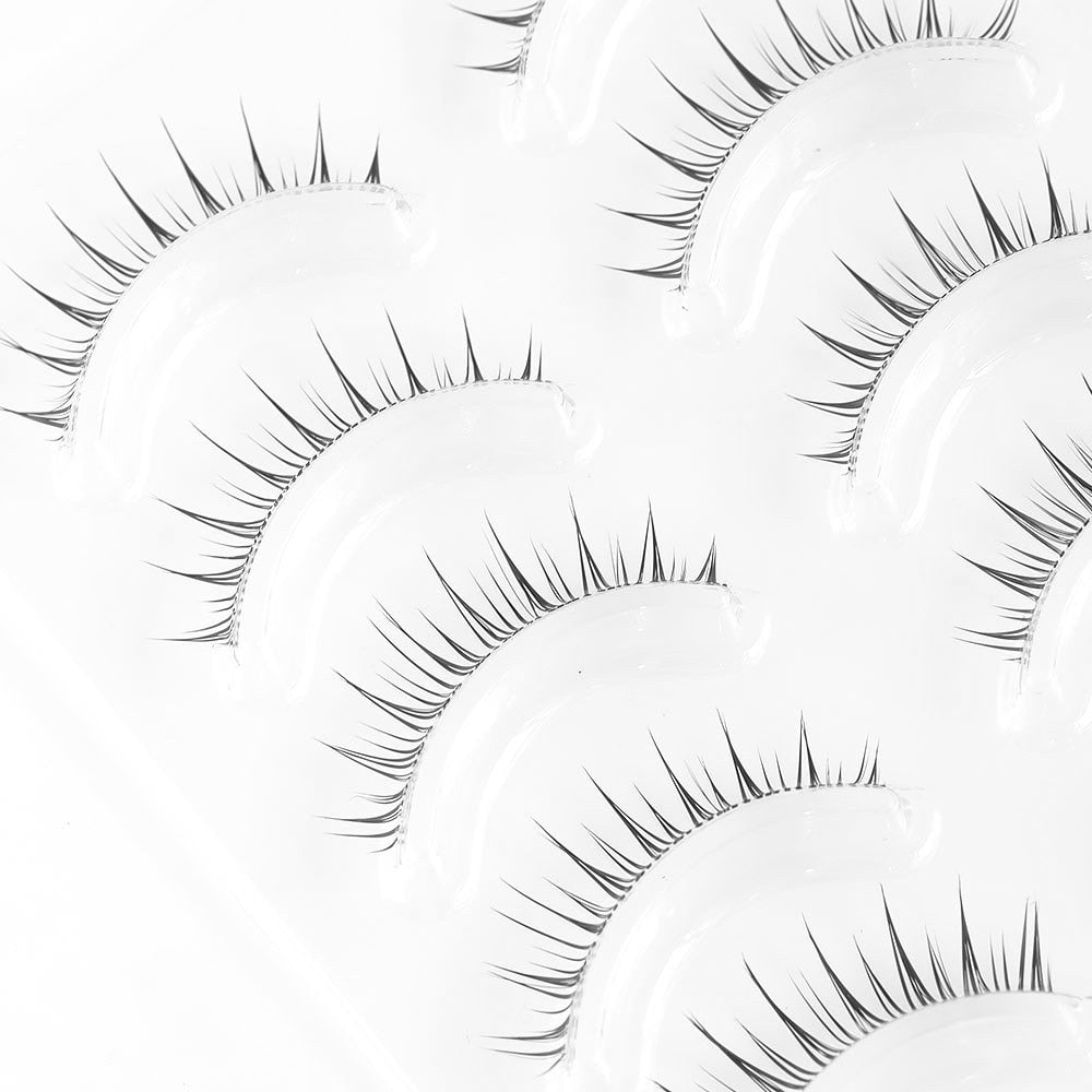 New Transparent Manga Eyelashes A-Type Fishtail False Eyelashes Extension Japanese Nude Makeup Lashes Wispy