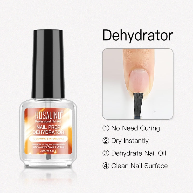 ROSALIND 15ml Base/Top Coat Nail Gel Primer Matt Top Coat Manicure Decoration